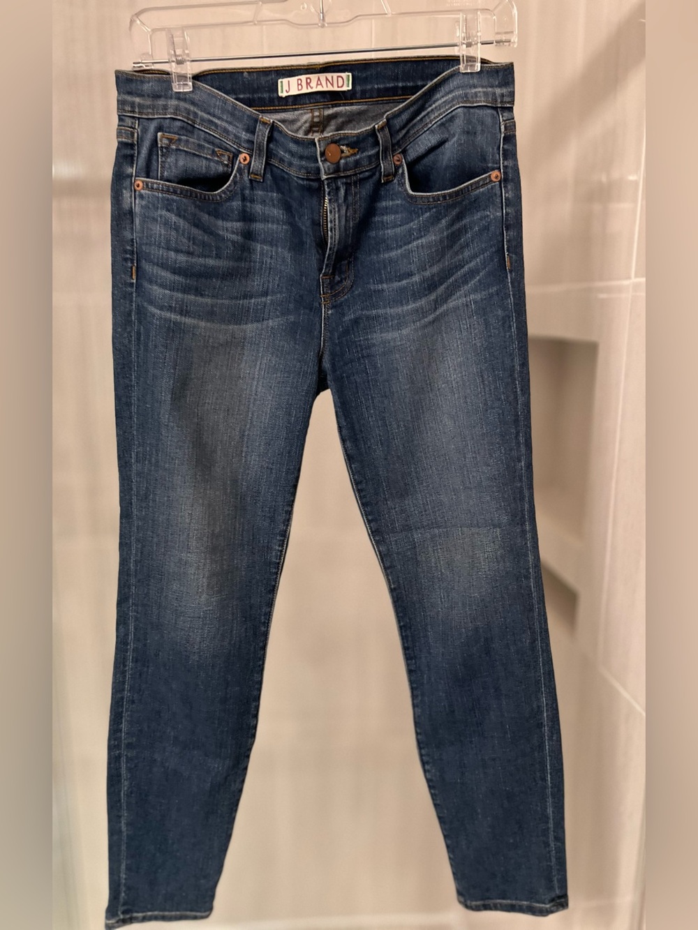 J BRAND Cass Zip Hem Ankle Skinny Jeans Size 29 Dark Wash Antiqua